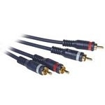 C2G 1m Velocity RCA Audio Cable câble audio Noir