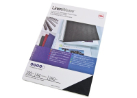 GBC LinenWeave Umschlagmaterial 250 g/m², schwarz (100)