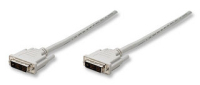 Manhattan 328821 DVI cable 1.8 m DVI-D Beige