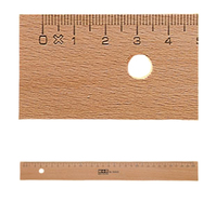 Möbius+Ruppert 1950 - 0000 Schreibtisch-Lineal 500 mm Buche Holz