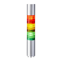 PATLITE LR4-302WJBU-RYG oświetlenie alarmowe Stały Bursztynowy/zielony/czerwony LED