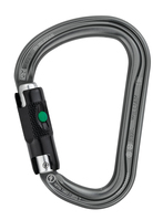 Petzl M36A BL Karabinerhaken zum Klettern Verschlusskarabiner D-förmig Aluminium Grau