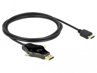 DeLOCK 85974 Videokabel-Adapter 1,75 m DisplayPort + Mini DisplayPort + USB Type-C HDMI Anthrazit