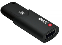 Emtec B120 Click Secure lecteur USB flash 32 Go USB Type-A 3.2 Gen 2 (3.1 Gen 2) Noir