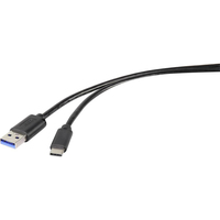 Renkforce RF-4535908 USB kábel USB 3.2 Gen 1 (3.1 Gen 1) 3 M USB A USB C Fekete