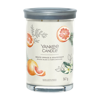 Yankee Candle White Spruce & Grapefruit Wachskerze Zylinder Weiß