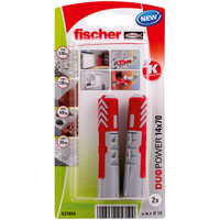 Fischer 537655 screw anchor / wall plug 2 pc(s) Screw & wall plug kit 70 mm
