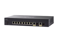 Cisco Small Business SF352-08P Managed Switch | 8 10/100 Ports | 62W PoE | 2 Gigabit Ethernet (GbE) Combo SFP | Limited Lifetime Protection (SF352-08P-K9-UK)