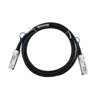BlueOptics AT-QSFP28-1CU-BL InfiniBand/fibre optic cable 1 m Zwart, Zilver