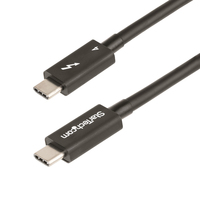 StarTech.com Cable de 0,5m Thunderbolt 4 - 40Gbps - PD 100W - Vídeo 4K/8K - Cable Thunderbolt 4 con Certificación Intel - Compatible con USB4/Thunderbolt 3/USB 3.2/USB Tipo C/Di...