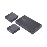 StarTech.com 4-Port HDMI Extender en Splitter Over CAT6, 4K 60Hz, Tot 70m, 1x4 HDMI over Ethernet Distributie Kit met IR en Power Over Cable