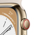 Apple Watch Series 8 OLED 41 mm Digitális 352 x 430 pixelek Érintőképernyő 4G Arany Wi-Fi GPS (műhold)