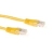 ACT UTP Cable Cat 5E Yellow 1m netwerkkabel Geel