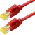 Tecline S/FTP Cat6A, 0.5m Netzwerkkabel Rot 0,5 m S/FTP (S-STP)