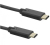Qoltec 1m USB3.1 C USB-kabel USB 3.2 Gen 2 (3.1 Gen 2) USB C Zwart