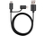 Varta 57943101401 USB cable 1 m USB A Micro-USB B/Lightning Black