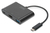 Digitus DA-70855 dokkoló állomás és port replikátor USB 3.2 Gen 1 (3.1 Gen 1) Type-C Fekete