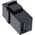 InLine 76202L tussenstuk voor kabels USB 3.1 (Gen.1) A female USB Type-A Zwart