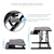 StarTech.com Corner Sit Stand Desk Converter with Keyboard Tray - Large Surface (35" x 21") - Height Adjustable Ergonomic Desktop/Tabletop Standing Workstation - Supports Dual M...