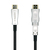 AISENS Cable HDMI V2.0 AOC Desmontable Premium Alta Velocidad / HEC 4k@60Hz 4:4:4 18Gbps, A/M-D/A/M, Negro, 40m