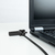 TooQ Cable de Seguridad con Combinación para Portátiles 1.5 metros, Color Gris Oscuro