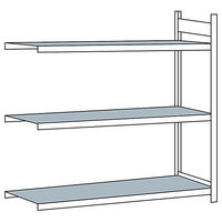 Rayonnage extra-large avec tablettes en acier, hauteur 2000 mm