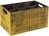 Table Caddy -VINTAGE- 27 x 17 cm, H: 16 cm Holz, gelb unterteilt in 6 Fächer