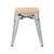 Bolero Bistro Stuhl aus verzinktem Stahl mit Holzsitz (4 Stück) Die Hocker sind