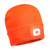 Arbeitskleidung, NEUHEIT: Mütze mit wiederaufladbaren LED, Einheitsgröße, Farbe: Orange