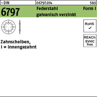 DIN 6797 Federstahl I 8,4 galv. verzinkt gal Zn VE=K