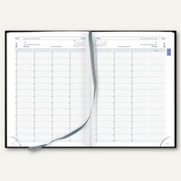 officio Planungsbuch/Praxiskalender DIN A4, 1 Tag/2 Seiten, 768 Seiten, schwarz