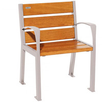 Silaos Wood and Steel Chair - RAL 7044 - Silk Grey - Light Oak - With Armrests