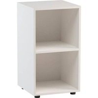 Locker a 2 vani in legno nobilitato in melanimico 45x44,5xH.81,5 cm Motris bianco - ALKSW01WH