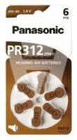 Panasonic Hörgerätebatterie PR-312/6LB PR-312/6LB