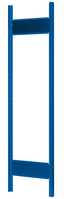 MULTIplus T-Profil-Rahmen 2000x600 mm, RAL 5010 enzianblau, 2 Tiefenriegel, unmontiert