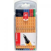 Stabilo Point 88 Fineliner Pen 0.4mm Line Assorted Office Colours (Pack 10)