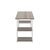 Jemini Soho Desk 4 Straight Shelves 1200x600x770mm Grey Oak/White KF90783