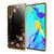 NALIA Rhinestone Case compatible with Huawei P30, Ultra-Thin Silicone Back Cover Crystal Flower Pattern Metallic Look, Protective Slim Fit Skin Shockproof TPU Gel Bling Protecto...