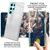 NALIA Set [3-in-1] Compatibile con Samsung Galaxy S23 Ultra Custodia [1x Brillantini Case & 2x Protezione Del Display] Glitterata Cover Posteriore Anti-Scratch Antipolvere Argento