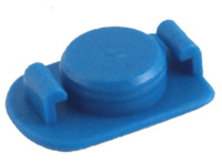 Kartuschen-Verschlußkappe 10 ccm, Oberseite, blau, 910-ECB