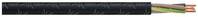Tömlős vezeték H05VV-F 3 G 1,5 mm², fekete, Faber Kabel 030020 50 m