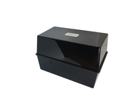 ValueX Deflecto Card Index Box 6x4 inches / 152x102mm Black