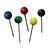 ValueX Map Pin Assorted Colours (Pack 100)