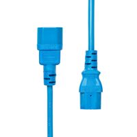 Power Extension Cord C13 to C14 1M Blue Külso tápkábelek