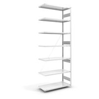 Heavy duty boltless shelving unit, RAL 7035