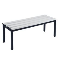 Cloakroom bench without back rest