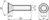 ISO 10642, Senkkopfschraube Gewinde bis Kopf, M 6x45/45, 08.8, blank