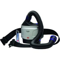 3M Gebläse Atemschutzmaske TR 300+ mit 2 Filter, elektrisch 003 00 56P | 3M Akku Ladegerät für Druckluft Atemgerät