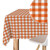 MANTEL TEFLONADO CONFECCIONADO VICHY NARANJA 250X140 CM