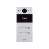 R20B2F - Compact IP Door Intercom Unit with 2 Buttons (Video & Card reader), incl. Flush Mount Backbox